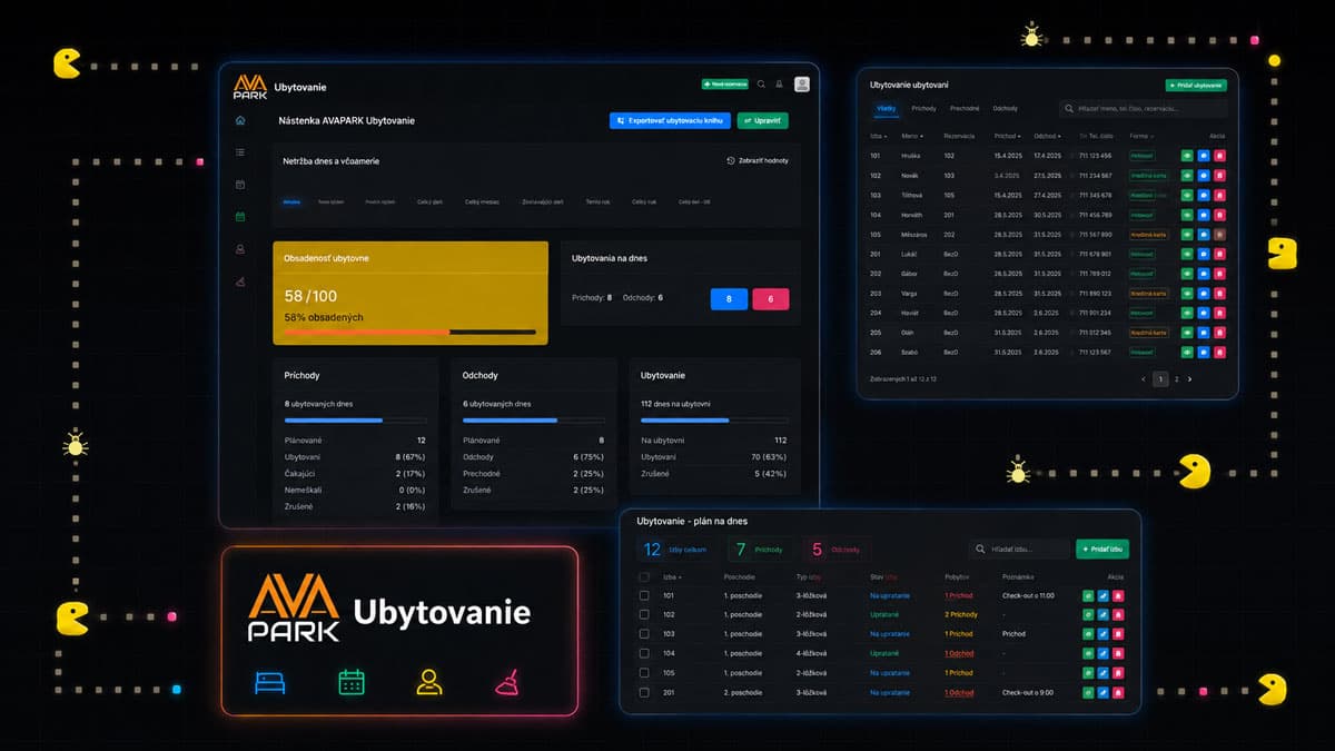 Ukážka projektu AVA Rezervácie